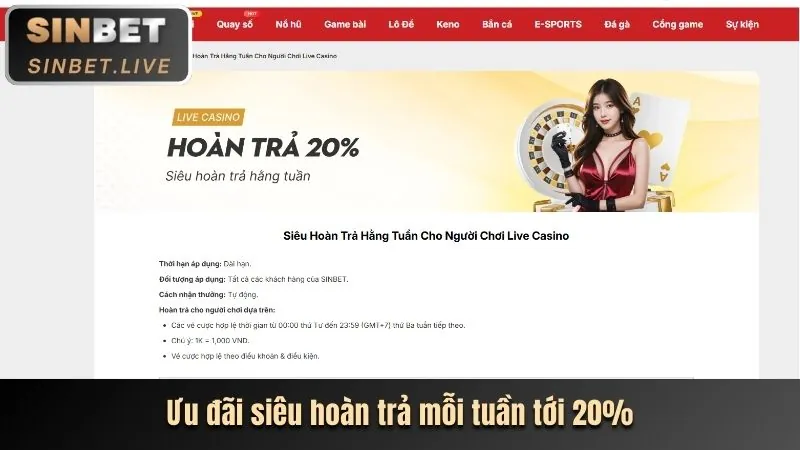 Thưởng Nạp Lại Casino Trực Tuyến du88